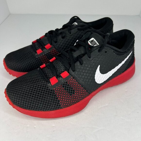 Nike Other - Nike Mens 684621-016 Black Red Lace Up Low Top Round Toe Size 8 Sneaker Shoes